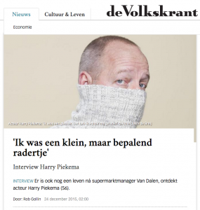 De Volkskrant, cover artikel over o.a. de betreffende AH commercial.